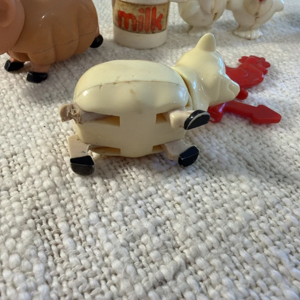 1986 McDonalds Old McDonalds Farm Toys Lot of 10 Vintage